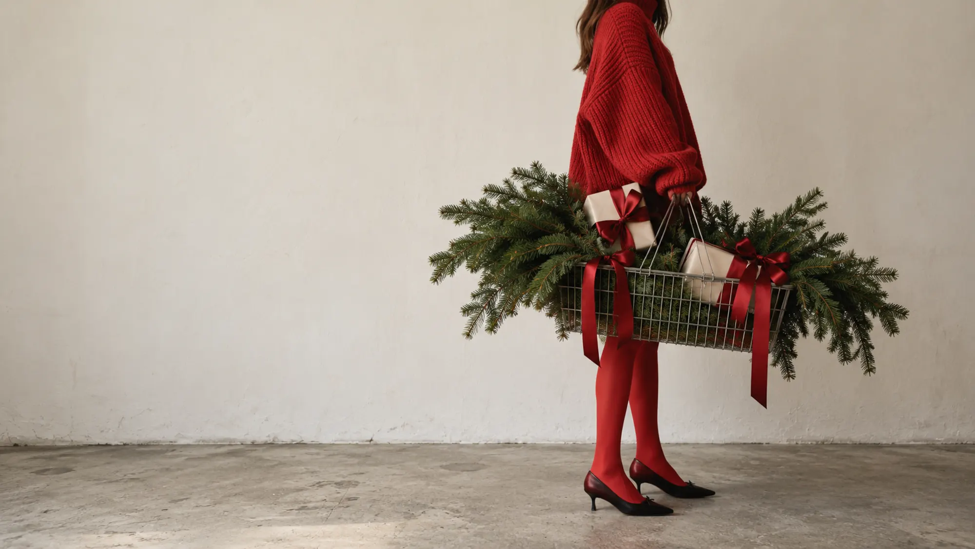 Christmas gifts and greenery at Good Neighbours Market